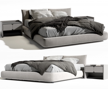 Modern Double Bed-ID:872709043