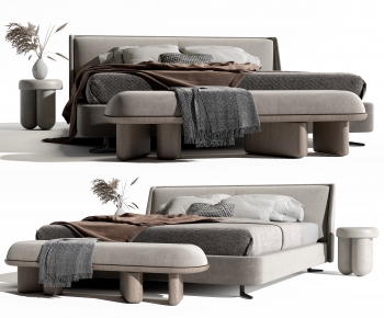 Modern Double Bed-ID:710553883