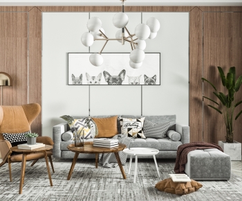 Nordic Style A Living Room-ID:686907051