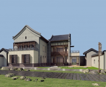 Chinese Style Villa Appearance-ID:346784113