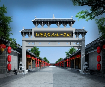 Chinese Style Ancient Architectural Buildings-ID:731467016