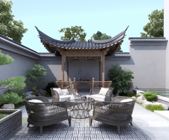 New Chinese Style Courtyard/landscape-ID:354401119