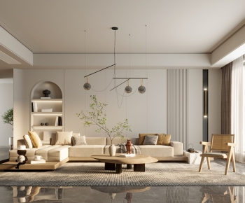 Wabi-sabi Style A Living Room-ID:296114927