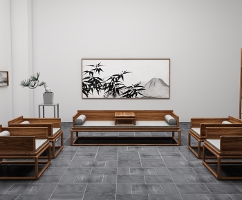 Chinese Style Sofa Combination-ID:529385097