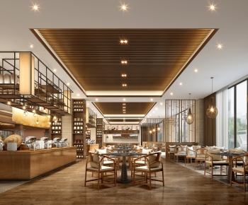 New Chinese Style Catering Space-ID:627499106