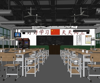 现代教室餐厅 怀旧火锅店-ID:116592888
