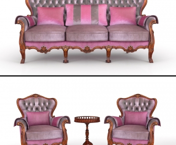European Style Three-seat Sofa-ID:154829039