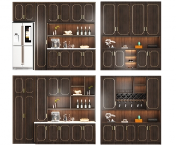 New Chinese Style Wine Cabinet-ID:580358983