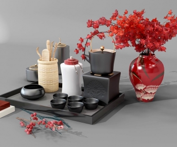New Chinese Style Tea Set-ID:666548013