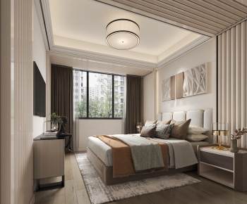 New Chinese Style Bedroom-ID:640413053