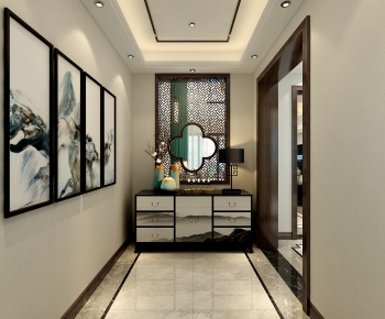 New Chinese Style Hallway-ID:173695094