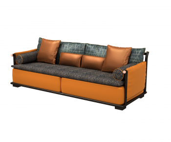New Chinese Style Three-seat Sofa-ID:359360932