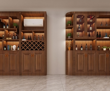 New Chinese Style Wine Cabinet-ID:471862086