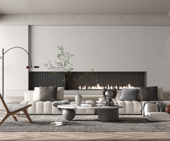 Wabi-sabi Style A Living Room-ID:872000934