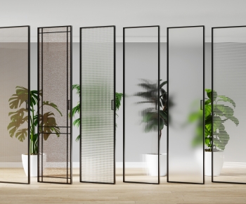 Modern Glass Screen Partition-ID:564330103