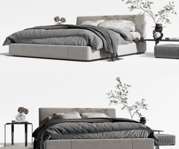 Modern Double Bed-ID:783416039