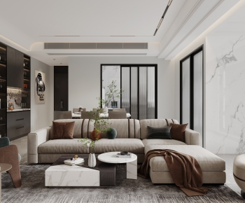 Modern A Living Room-ID:247855906