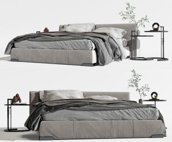 Modern Double Bed-ID:862488997
