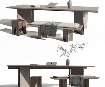 Modern Computer Desk And Chair-ID:276750099