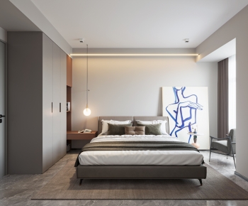 Modern Wabi-sabi Style Bedroom-ID:636054992