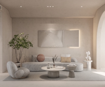 Wabi-sabi Style A Living Room-ID:611721041