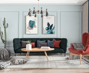 Nordic Style A Living Room-ID:414547926