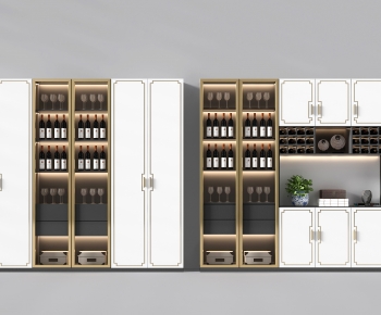 New Chinese Style Wine Cabinet-ID:973613029