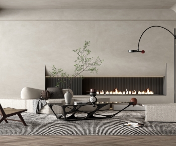 Wabi-sabi Style A Living Room-ID:182185894