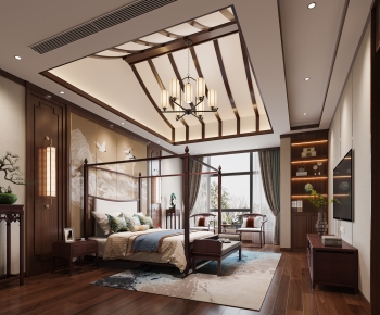 Chinese Style Bedroom-ID:953715092