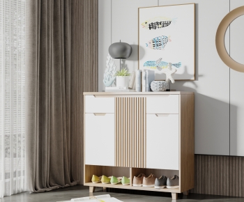Nordic Style Shoe Cabinet-ID:534668926
