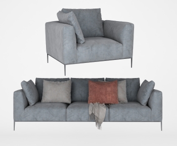 Nordic Style Three-seat Sofa-ID:776007891