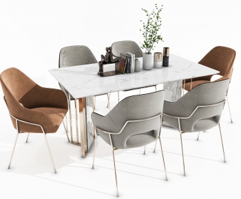 Modern Dining Table And Chairs-ID:882517109