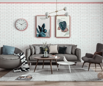 Nordic Style Sofa Combination-ID:912305129