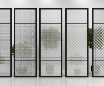 Modern Glass Screen Partition-ID:825149065