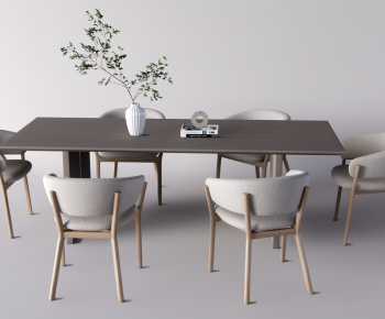 Wabi-sabi Style Dining Table And Chairs-ID:306948906