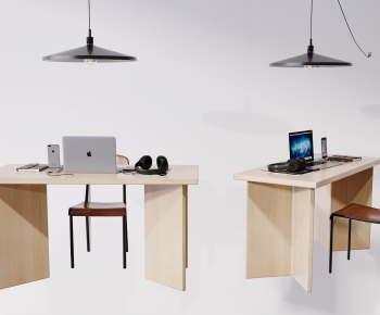 Nordic Style Computer Desk And Chair-ID:551340102