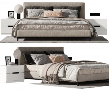 Modern Double Bed-ID:293550977