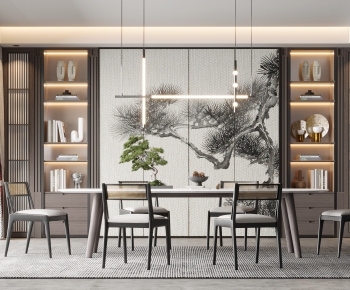 New Chinese Style Dining Room-ID:893702983