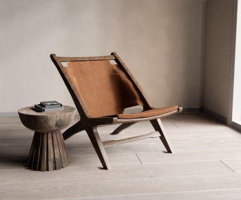 Wabi-sabi Style Lounge Chair-ID:865508081