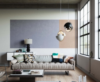 Industrial Style A Living Room-ID:675911909