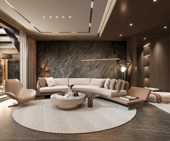 Wabi-sabi Style A Living Room-ID:455446967