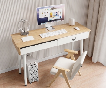 Nordic Style Computer Desk And Chair-ID:389763127