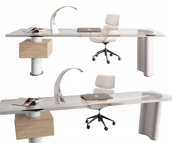 Modern Computer Desk And Chair-ID:522464995