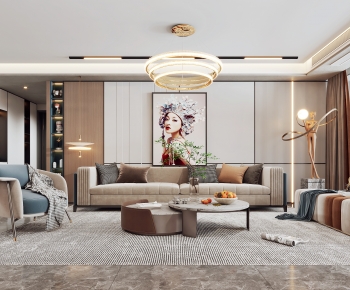 Modern A Living Room-ID:134970902