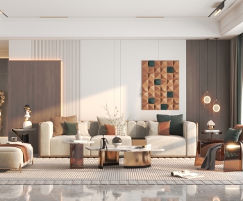 Modern A Living Room-ID:837559755