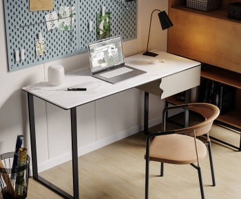 Modern Computer Desk And Chair-ID:229963062
