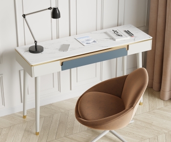 Modern Computer Desk And Chair-ID:303020551