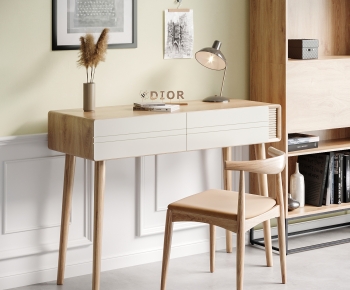 Nordic Style Computer Desk And Chair-ID:792805916