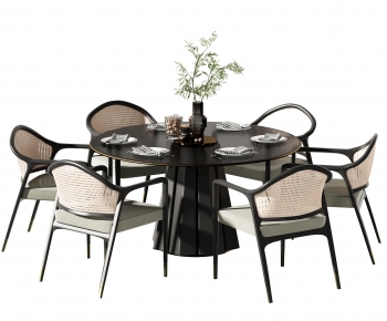 New Chinese Style Dining Table And Chairs-ID:334664112