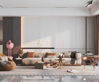 Modern A Living Room-ID:280308011